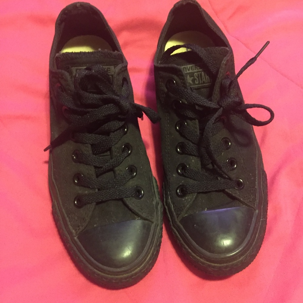 All Black Converse